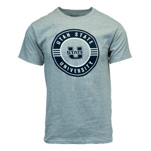 utah state university champion tshirt gray